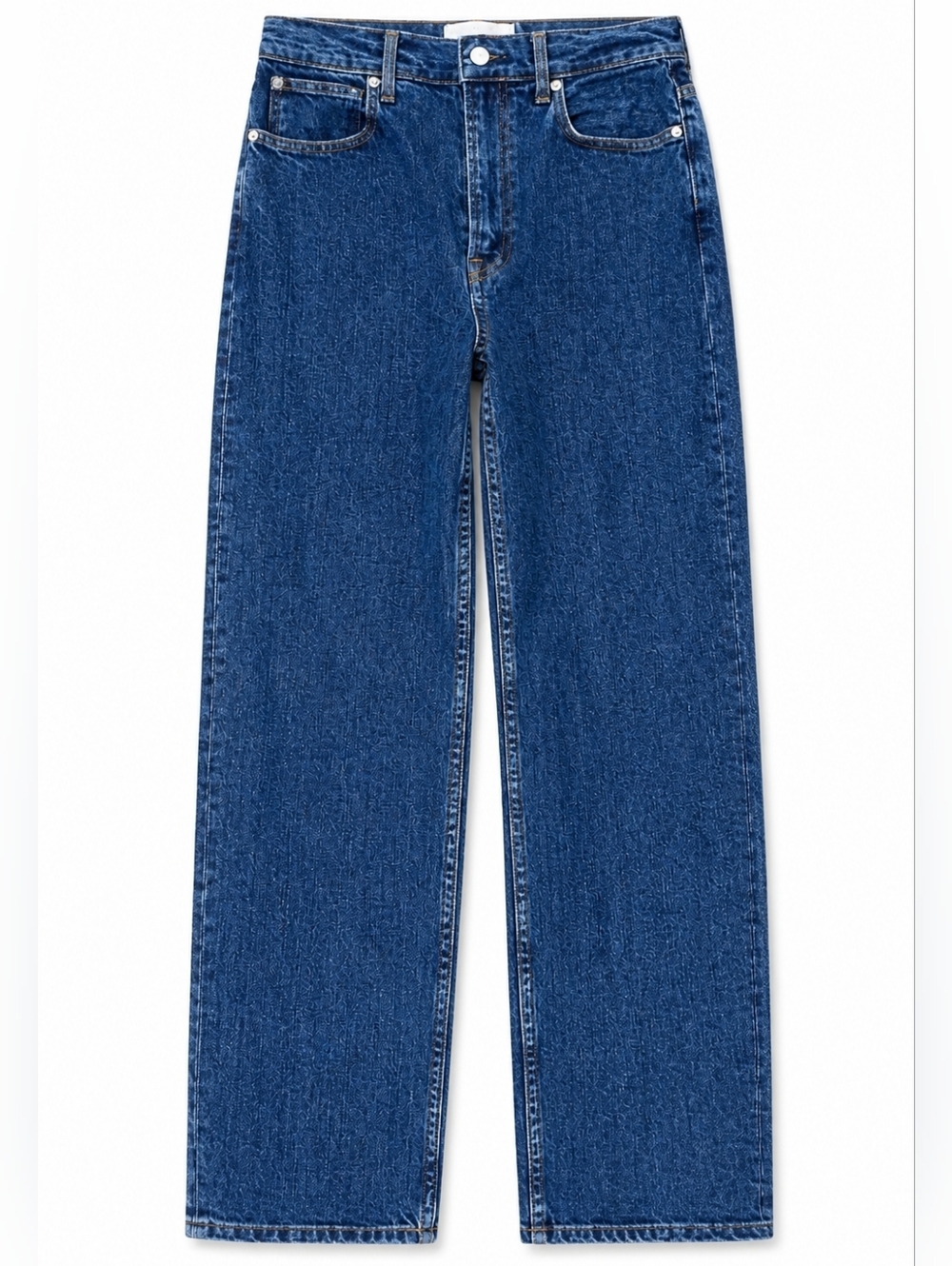 Everlane The Way-High Jean Highrise Straight Dark Indigo  Size 26 NWT - Picture 3 of 7